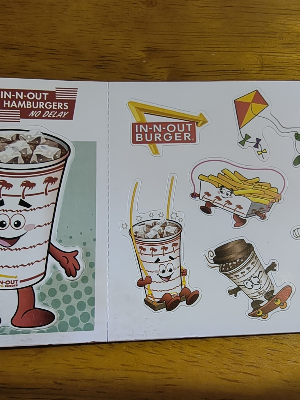 In-N-Out Burger Kidcentives Scratch & Smell Sticker Book Multicolor New